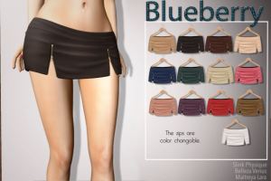 Blueberry - Laya skirt @ n21 - slink belleza maitreya