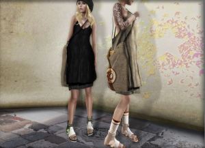 SYS - Chloe Dress - Shiny Shabby - Maitreya and TMP+ fitmesh bag