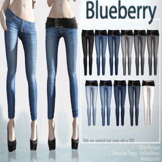 Blueberry - Rica Skinny Jeans - Belleza Freya, Isis, Venus, Maitreya & Slink sizes