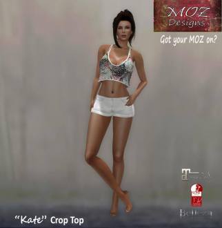 Moz Designs - Kate Crop Top - Belleza Venus, Maitreya & Slink sizes
